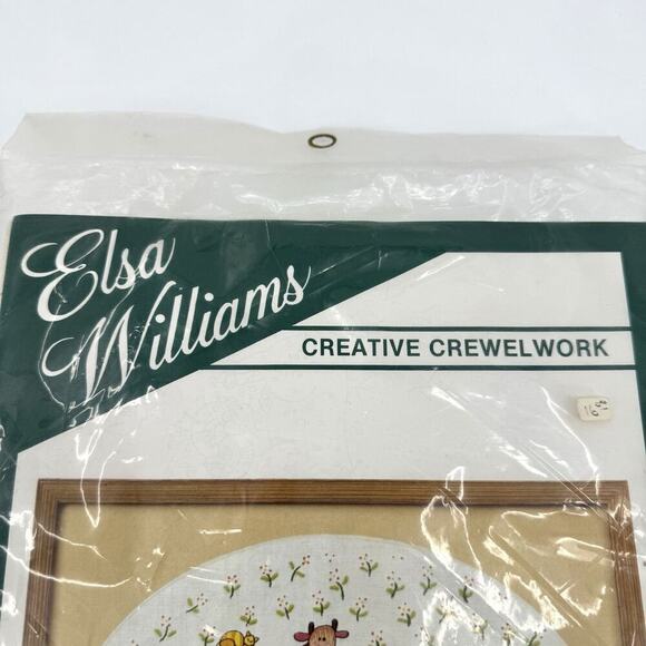 Elsa Williams Crewel Embroidery Kit “Country Kingdom” Farm Animal Linen Wool NEW - Picture 6 of 7